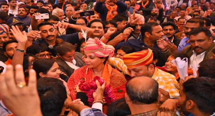 Diya Kumari gave credit for the victory to the residents of Vidyadhar Nagar.