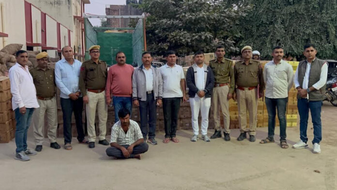 Police seized illegal liquor worth Rs 1 crore ​
