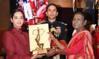 Divyakriti Singh created history by becoming the first Indian woman to receive the Arjuna Award in Equestrian.