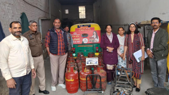 Logistics department takes major action against illegal refilling center