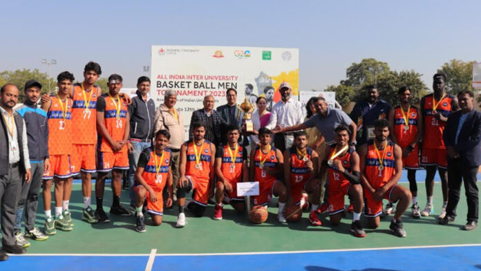 Jain University becomes champion of All India University-Inter Zonal Basketball Championship