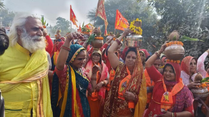 Kalash Yatra started from Sai Baba Temple