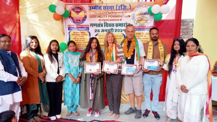 Women Power Sociality Foundation distributed citations in honor of specially challenged children.