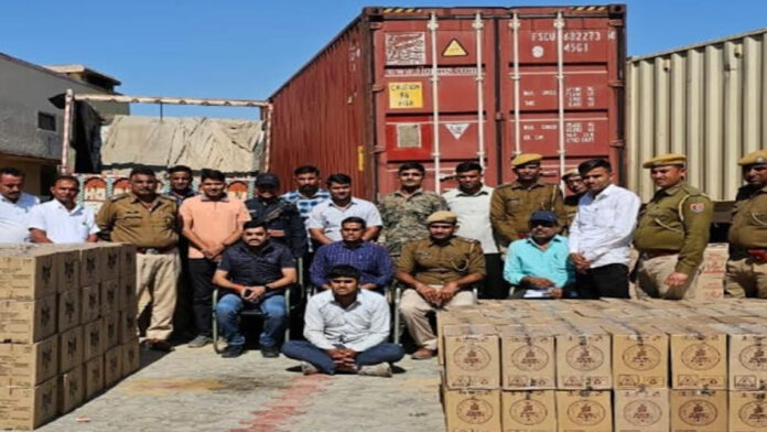Liquor smuggling under the guise of detergent powder chemicals