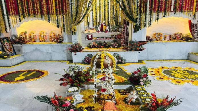 Grand consecration of Lord Shri Ram Chandra took place in Hingonia Gaushala.