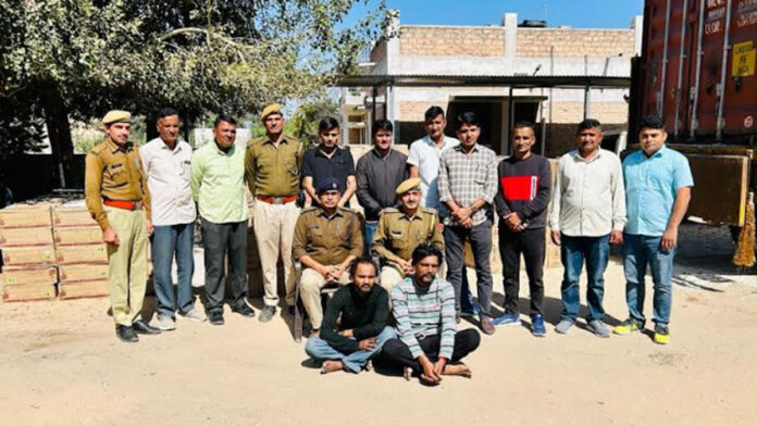 Trailer filled with Punjab made illicit liquor worth Rs 1.25 crore seized