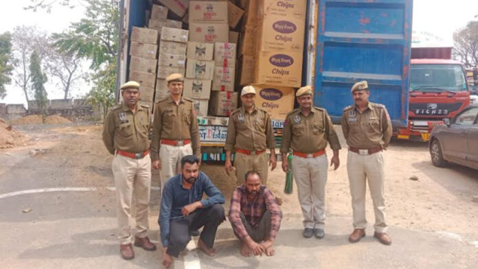 Liquor was being smuggled under the guise of cartoons of chips ​