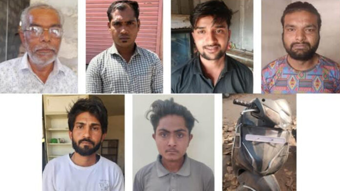 Nine liquor mafia involved in illegal liquor smuggling caught by police