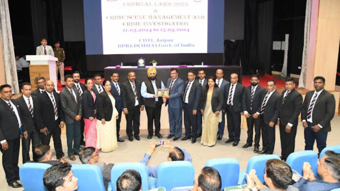 Five day ITECH training program for Sri Lanka Police officers organized at CDTI Jaipur