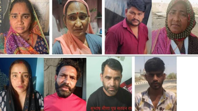 Police arrested ten accused including four women