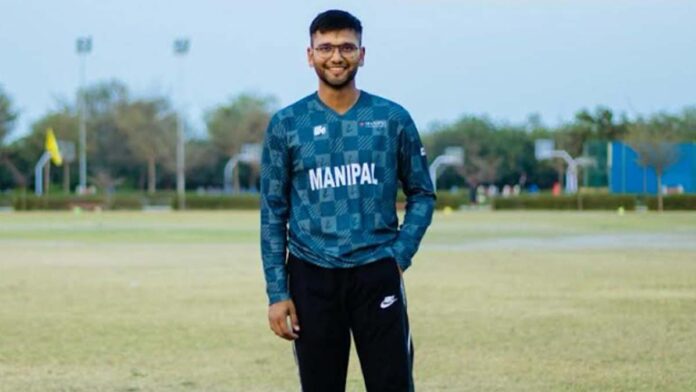 Pradyuman Singh broke the record of cricketer Kis Gayle in the university match.