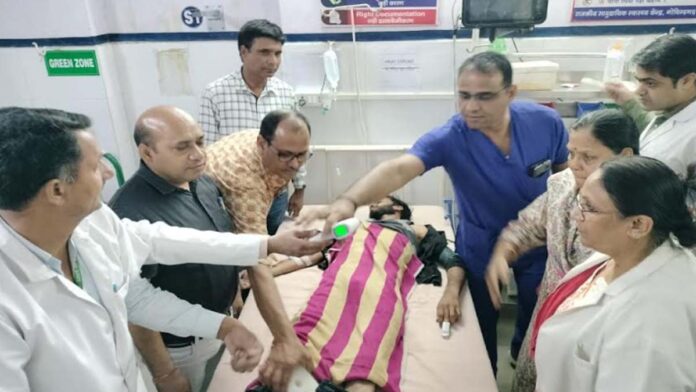 Mock drill organized in Block Govindgarh for heat stroke