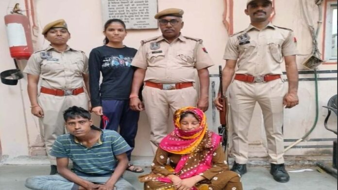 A Bangladeshi woman arrested for buying stolen goods along with vicious Nakbajan.
