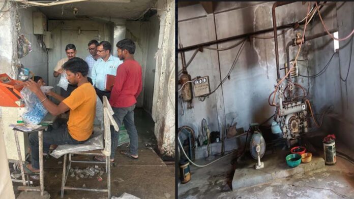 Food Safety Department's action: Two factories making ice cubes without food license seized Food Safety Department's action: Two factories making ice cubes without food license seized