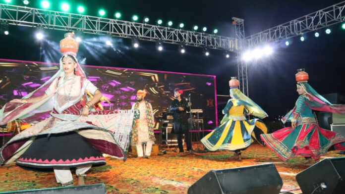 Folk artists enthralled the audience with their colourful presentations in the cultural evening organised at RPA