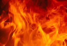 गत्ते के गोदाम में भीषण आग: आठ दमकलों ने दो घंटे में पाया काबू