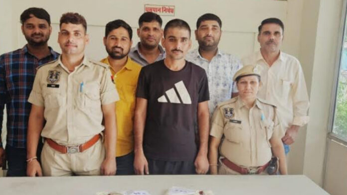 Harlal Poonia alias Shooter arrested with illegal weapon pistol and two cartridges
