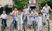 tricolor bicycle rally