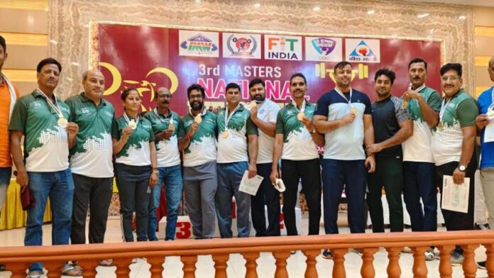 Third Masters Weightlifting Championship: Rajasthan team became runner-up