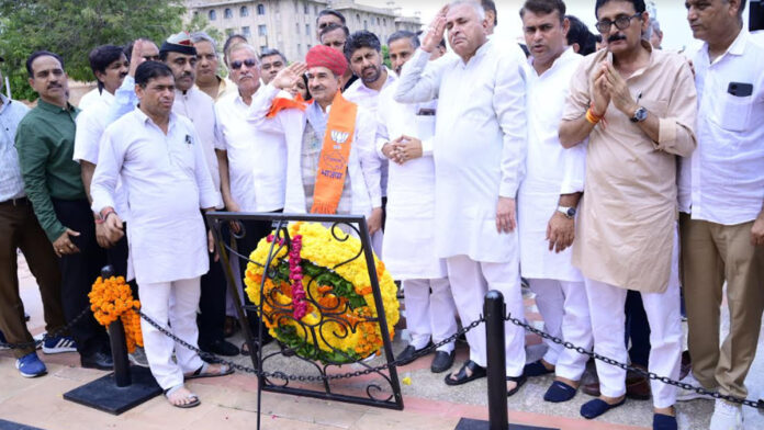 BJP's newly appointed state president Madan Rathod