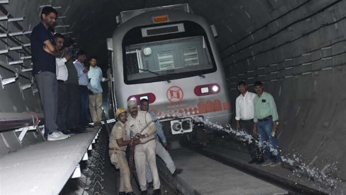 Jaipur Metro conducted mock drills at its underground stations and tunnels for passenger safety in case of emergency