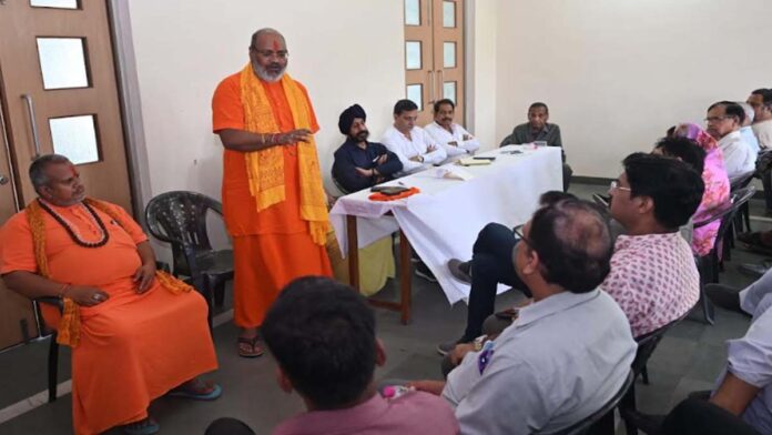 Public outrage rally in Chardiwari on Wednesday against atrocities on Hindus in Bangladesh