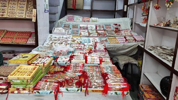 The market became more lively on Rakshabandhan 19 August