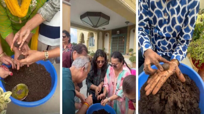 Rotary Club Jaipur Midtown organized a seed ball making campaign at Haritbagh