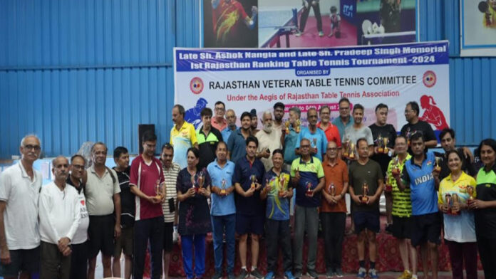 First Rajasthan Ranking Table Tennis Tournament Ceremony organized