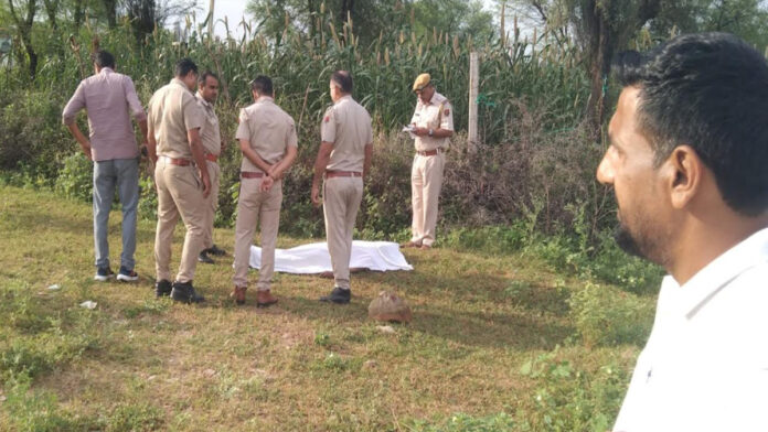 A young man was killed by crushing his head with a stone