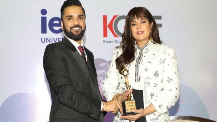 Actress Richa Chadha received the honor