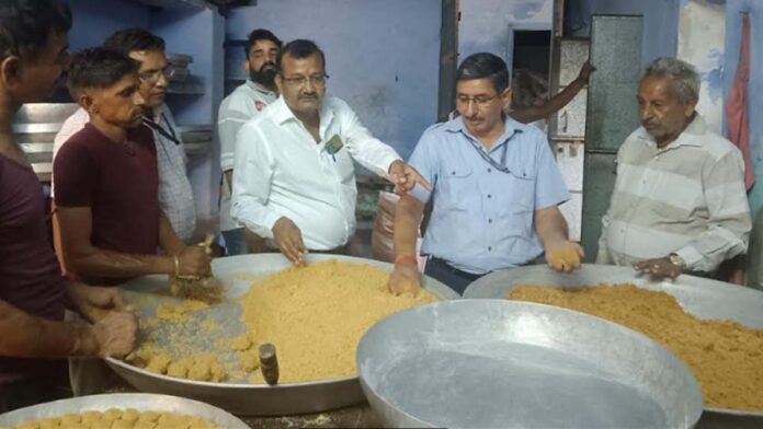 Food safety team took samples of sweets under the campaign against pure food adulteration