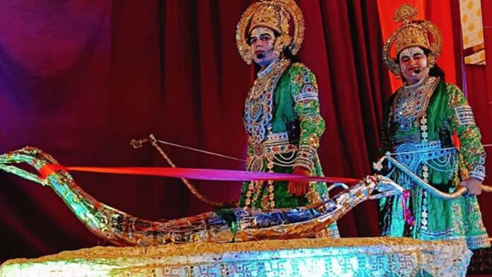 Ramlila staged at Shri Ram Mandir