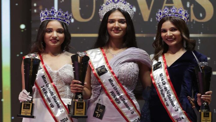 Anchal Saini won the title crown of Miss Urvashi 2024 Season 3