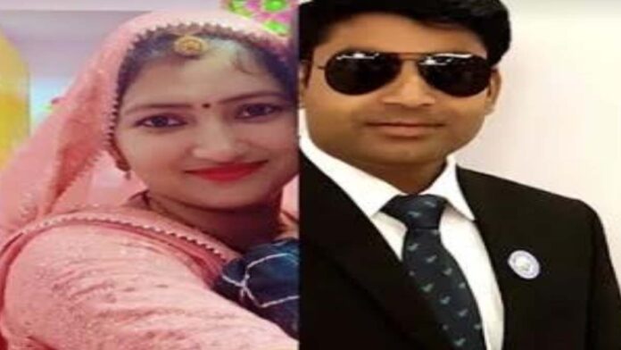 When the wife jumped in front of the train, the husband hanged himself