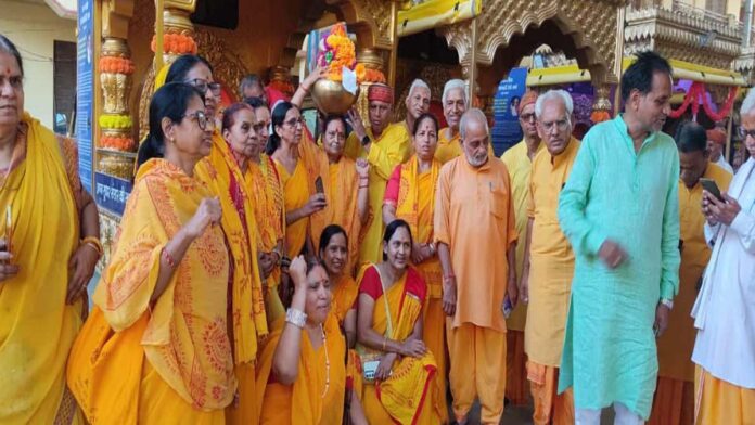 Jyoti Kalash Rath Yatra reached Jaipur with water and dust from twenty four hundred pilgrimage places