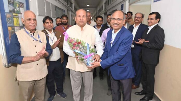 At the inauguration of X-ray Diffractometer (XRD) Laboratory