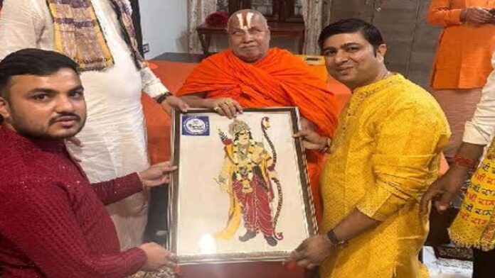 Jagadguru Ramanandacharya Swami Rambhadracharya reached Jaipur