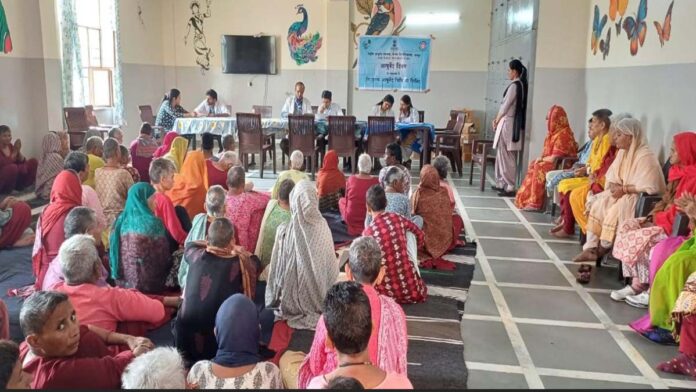 shii National Institute of Ayurveda organized a one day camp at Apna Ghar Ashram Jamdoli