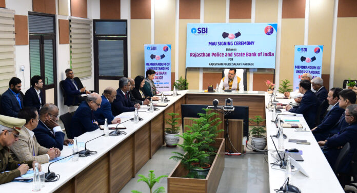 MoU between Rajasthan Police and State Bank of India