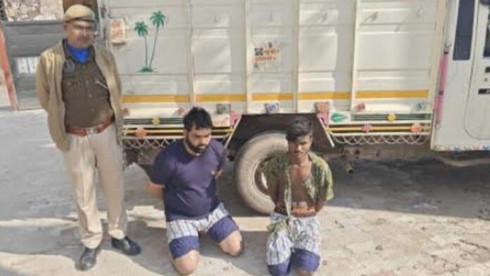 Police arrested the accused of cow theft along with one of his companions
