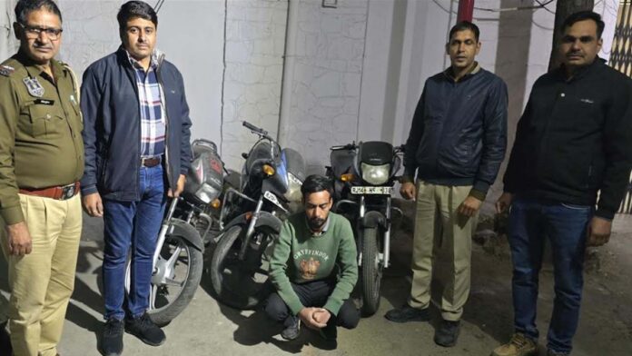 A person who stole a two-wheeler to satisfy his addiction has been arrested