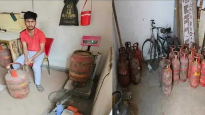 Those doing illegal gas refilling got caught by the police