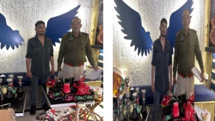 Police raided a hookah bar running under the guise of a restaurant