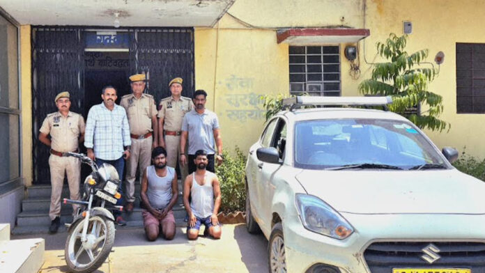 Two vehicle thieves arrested for stealing two wheelers