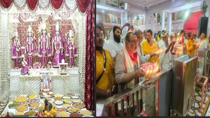 Patotsav of Siya Ramji Maharaj, seated on the peak of Hanuman Ji temple of Shri Khole, was completed