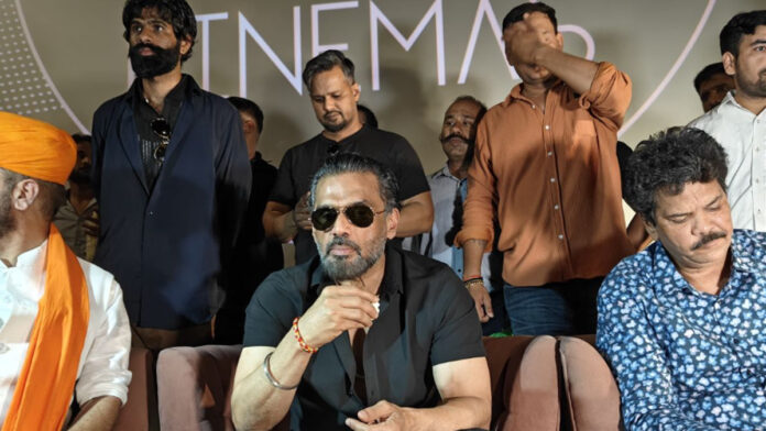 Actor Sunil Shetty reached Jaipur for the promotion of the film Kesari Veer