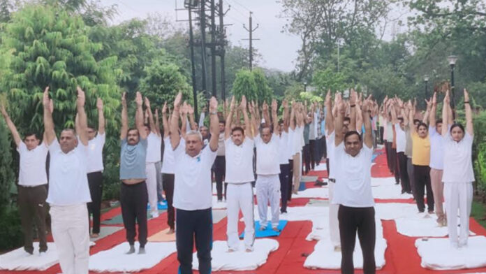 International Yoga Day celebrated with full enthusiasm at ACB headquarters