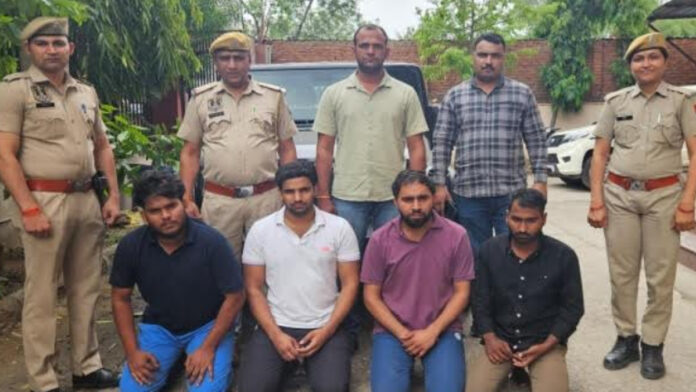 Four accused arrested for demanding extortion of ten crore rupees in the name of gangster Rohit Godara