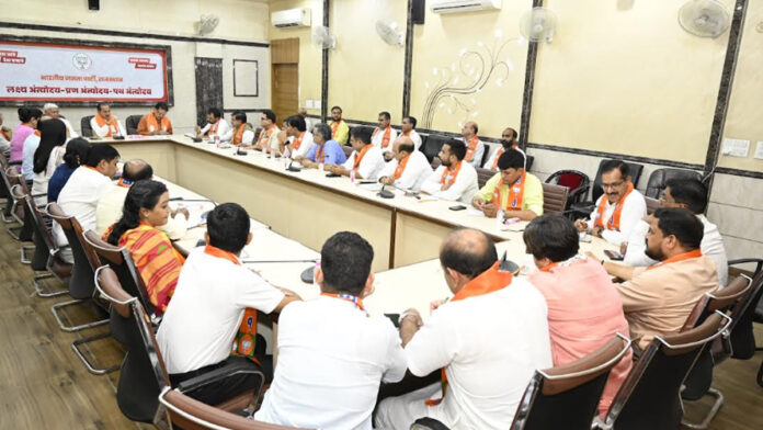 Important meeting of BJP State President Madan Rathod in BJP State Office
